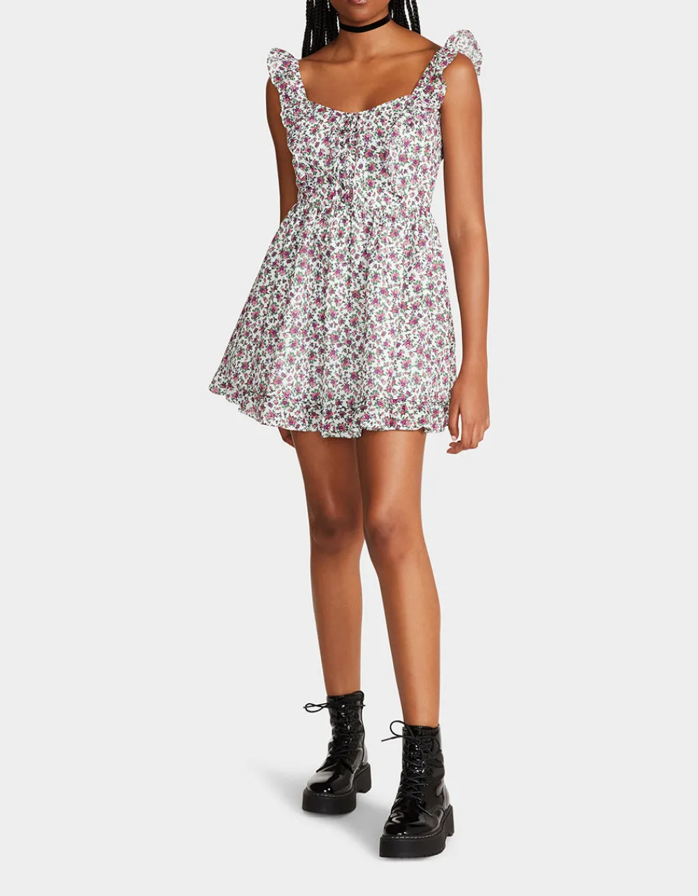 vintage_ditsy_floral_mini_3.webp Betsey Johnson Vintage Ditsy Floral Mini Dress White Multi Best Sale