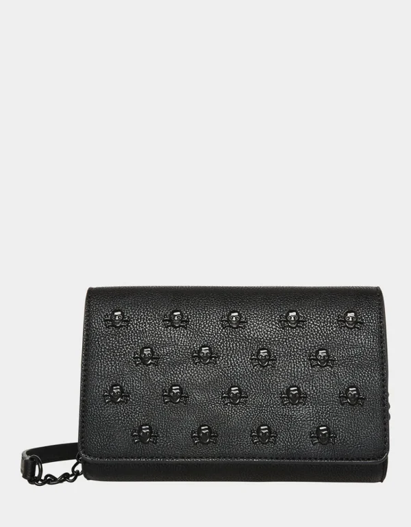 Betsey Johnson Xo Skull Crossbody Black Sale