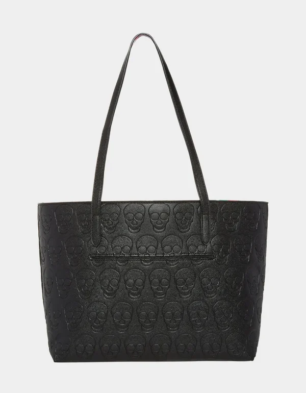 Betsey Johnson Xo Skull Tote Black Discount